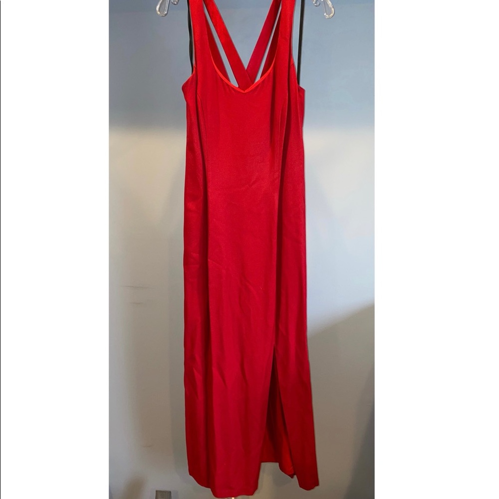 Red gown